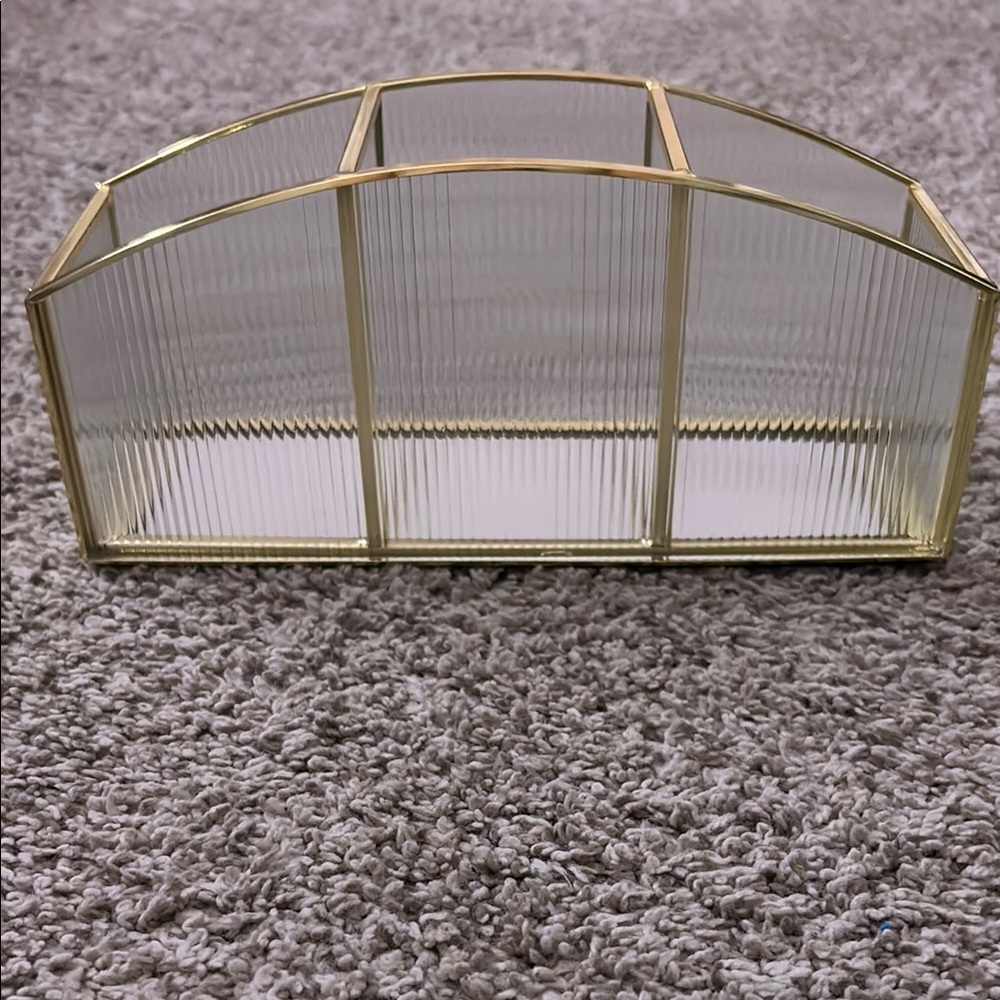 Gold and Glass Organizer